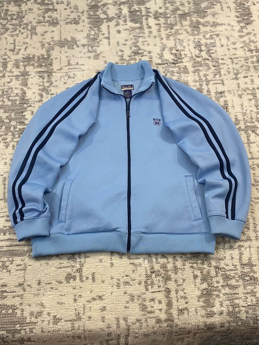 90s Vintage BUM Equipement Striped Track Jacket